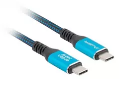 usb c i usb c 2m - Lanberg USB-C M/M 4.0 CABLE 240W 8K 60HZ | CA-CMCM-45CU-0020-BK - 4 nuotrauka