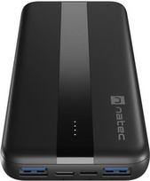 isorine baterija 20w - NATEC TREVI SLIM Q V2 10000mAh Juodas - 3 nuotrauka