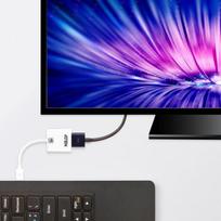 3d 4k - Adapteris Aten Mini DisplayPort to HDMI Mini Display port male, HDMI female, balta - 2 nuotrauka
