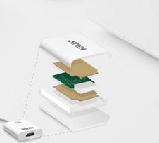 3d 4k - Adapteris Aten Mini DisplayPort to HDMI Mini Display port male, HDMI female, balta - 3 nuotrauka