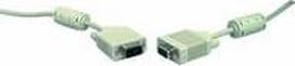 vga kabelis - GEMBIRD CC-PPVGA-5M-B Gembird VGA HD15m/HD15m dual-shielded w/2 ferrite core 5m cable black - 2 nuotrauka