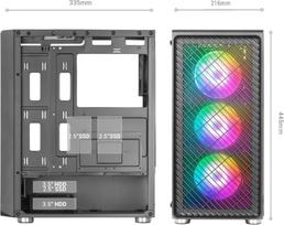 120mm fan - Tacens Mars Gaming MC-F Juodas (Black) - 2 nuotrauka