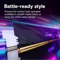 operatyvioji atmintis - Crucial Pro OC DDR5 16GB (1x16GB) 6400MHz CL32 Balta (White) - 6 nuotrauka