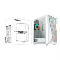 kompiuterio korpusas case - Kompiuterio korpusas Gigabyte C301 Glass White V2, balta - 2 nuotrauka