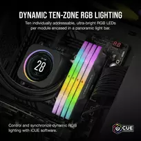 ddr5 32gb 2x16 6000mhz - Corsair Vengeance RGB DDR5 32GB (2x16GB) 6000MHz CL38 - 5 nuotrauka