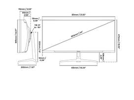 curved monitorius - Arozzi Nova 34", VA, QHD, 165Hz, baltas (white) - 2 nuotrauka