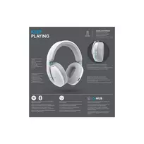 belaides ausines - Logitech G325 LIGHTSPEED Belaidės Ausinės Žaidimams - Baltos (White) - 3 nuotrauka
