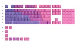 kompiuterine technika - Klavišų dangtelis Glorious PC Gaming Race GPBT Keycaps ANSI, rožinė - 3 nuotrauka