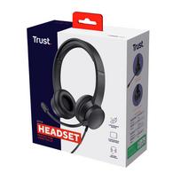 usb ausine - HEADSET AYDA PC 3.5MM/25087 TRUST - 7 nuotrauka
