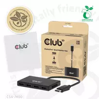 3d 4k - Club 3D CSV-7400 MST Hub 1x DisplayPort į 4x DisplayPort - 2 nuotrauka