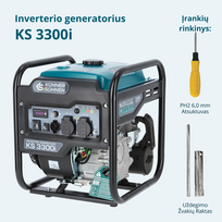 3kw generatorius - Könner & Söhnen KS 3300i - 9 nuotrauka