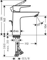 praustuvo maisytuvas hansgrohe - Hansgrohe Talis E 71713990, poliruotas auksas - 3 nuotrauka