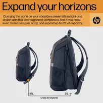 kuprine hp - HP Travel 15.6 Backpack, 18 Liter Capacity - Iron Grey - 5 nuotrauka