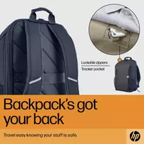 kuprine hp - HP Travel 15.6 Backpack, 18 Liter Capacity - Iron Grey - 6 nuotrauka