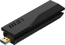 wifi adapteris - MSI BE6500 WiFi7 USB Adapteris 6500Mbps (Juodas) - 4 nuotrauka