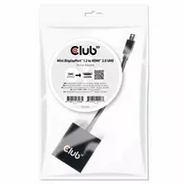 3d 4k - Adapteris Club 3D Mini DisplayPort1.2 - HDMI 2.0 UHD Mini DisplayPort 1.2 male, HDMI, 0.2 m, juoda - 4 nuotrauka