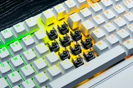 zaidimu klaviaturos razer v3 - Razer Huntsman V3 Pro Tenkeyless 8KHz ,  Klaviatūra žaidimams ,  Laidinė ,  JAV ,  Balta ,  Razer Analog Optical Switch Gen-2 - 5 nuotrauka