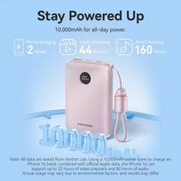 22.5w 10000mah - Vention FKAB0-C, 10000mAh, 22.5W, juodas - 15 nuotrauka