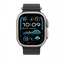 ocean band - Apple Ocean Band Extension, 49 mm, natural titanium, juodas - Dirželio prailginimas - 2 nuotrauka