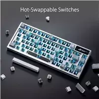 asus zaidimu - ASUS ROG Azoth USB + RF Wireless + Bluetooth QWERTY Juoda - 4 nuotrauka