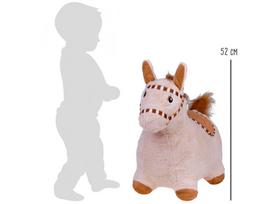 pripuciamas arkliukas - Jokomisiada Pripučiamas pliušinis šokinėjantis arkliukas vaikams, 61 cm (ZA5443 JB) - 8 nuotrauka