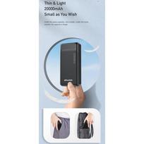 power bank 20000mah pd - Awei P6K, 20000mAh, juodas (black) - 5 nuotrauka