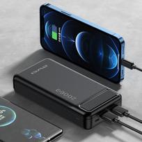 power bank 20000mah pd - Awei P6K, 20000mAh, juodas (black) - 6 nuotrauka