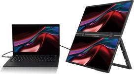nesiojamas monitorius - Verbatim Essentials Dual 15.6" FHD, Juodas (Black) - 4 nuotrauka