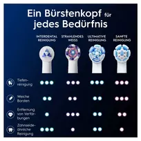 oral b io 2 - Oral-B iO Interdental Clean dantų šepetėlio galvutės, baltos (White), 2 vnt. - 3 nuotrauka