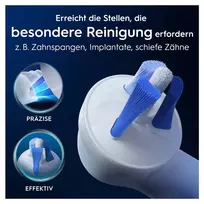 oral b io 2 - Oral-B iO Interdental Clean dantų šepetėlio galvutės, baltos (White), 2 vnt. - 7 nuotrauka