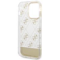 telefono deklas iphone 14 pro max - Guess "Peony Glitter Script Logo Case iPhone 14 Pro Max (GUHCP14XHG4MHG)" - 3 nuotrauka