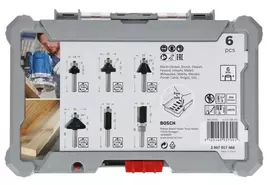 galvuciu komplektas - Bosch 2607017468, frezų rinkinys 6 vnt. 6 mm - 2 nuotrauka