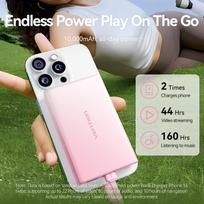 power bank usb c 10000 mah - Vention FHZP0 10000mAh 22.5W rožinė - 3 nuotrauka