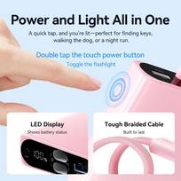 power bank usb c 10000 mah - Vention FHZP0 10000mAh 22.5W rožinė - 4 nuotrauka