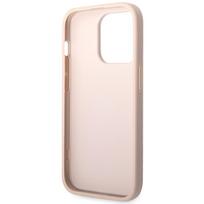 deklas iphone 15 pro guess - Guess "GUHCP15L4GMGPI 4G Big Metal Logo iPhone 15 Pro" Pink - 3 nuotrauka
