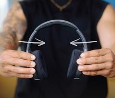 aktyvus - Skullcandy Crusher 540 Active Over-Ear Juodas (Black Coal) - 3 nuotrauka