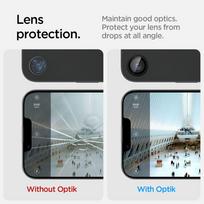 spigen glas.tr ez fit 2 pack - Spigen Optik Pro GLAS.TR "Ez Fit" Camera Cover 2-pack for iPhone 16e - Black - 3 nuotrauka