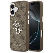 iphone telefonai - Guess 4G Big 4G Classic Logo case for iPhone 17 - brown and silver - 1 nuotrauka