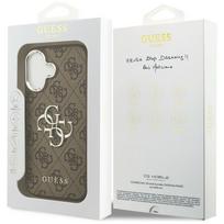 iphone telefonai - Guess 4G Big 4G Classic Logo case for iPhone 17 - brown and silver - 2 nuotrauka