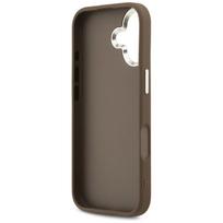 iphone telefonai - Guess 4G Big 4G Classic Logo case for iPhone 17 - brown and silver - 3 nuotrauka