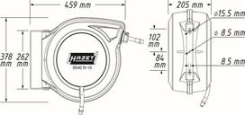 laistymop rite - HAZET 9040N-10 Žarnos ritė 15 m Juoda (Black) - 2 nuotrauka
