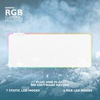gaming pele - DELTACO GAMING WHITE LINE RGB / GAM-079-W - 3 nuotrauka