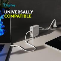 usb 2.4 a - Digitus DA-10305 USB GaN Įkroviklis 140W, 3x USB-C, 1x USB-A Baltas (White) - 2 nuotrauka