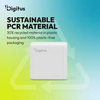usb 2.4 a - Digitus DA-10305 USB GaN Įkroviklis 140W, 3x USB-C, 1x USB-A Baltas (White) - 4 nuotrauka