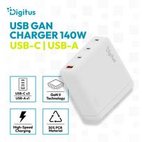 usb 2.4 a - Digitus DA-10305 USB GaN Įkroviklis 140W, 3x USB-C, 1x USB-A Baltas (White) - 7 nuotrauka