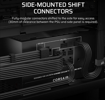 fulla - CORSAIR RM850x Shift 850W ATX 3.1 Juodas (Black) - 5 nuotrauka