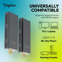 wireless hdmi - Digitus DS-55359 Wireless HDMI Extender Set iki 150m 4K/60Hz Juodas (Black) - 4 nuotrauka