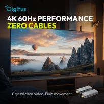 wireless hdmi - Digitus DS-55359 Wireless HDMI Extender Set iki 150m 4K/60Hz Juodas (Black) - 5 nuotrauka