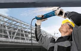 bosch kampinis slifuoklis - Kampinis šlifuoklis Bosch GWS 18-150 L; 1800 W - 3 nuotrauka