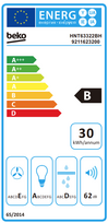 imontuojamas gartraukis - Beko HNT63322B - 2 nuotrauka